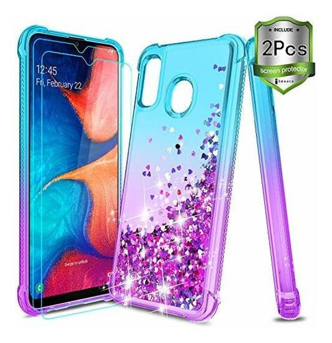 Icoold Samsung Galaxy A20 Case Galaxy A30 Case W / [2 Pcs Sc