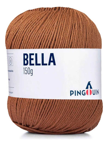 Fio/linha Algodão Pingouin Bella 405m 150g (tex 370) Cor MADEIRA ESCURA - 9751