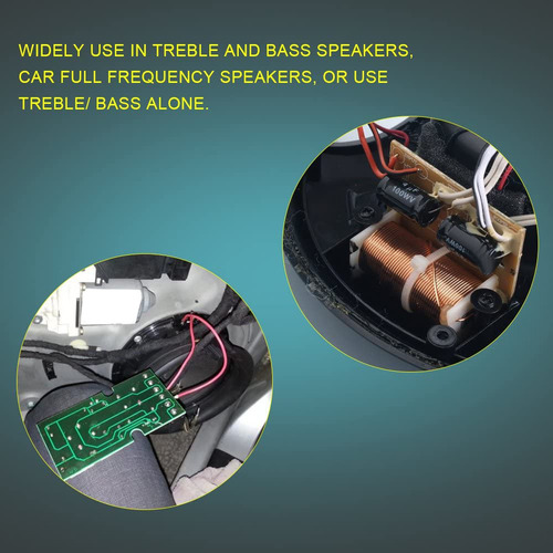 Divisor De Frecuencia De Altavoz De 400 W, 2 Vías, 2 Unidade