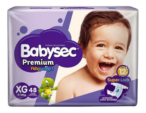 Pañales Babysec Premium Flexiprotect Talle Xg 48 Unid.