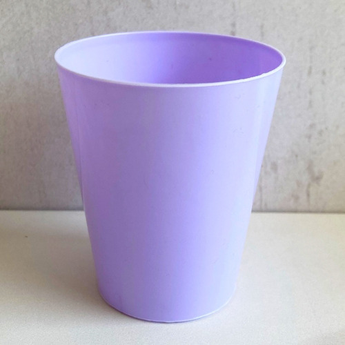 30 Vasos Plástico Descartable Duros Flexible Colores Pastel