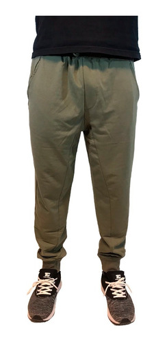 Rush Town Pantalon Lifestyle Hombre Chupin Verde Musgo Ras