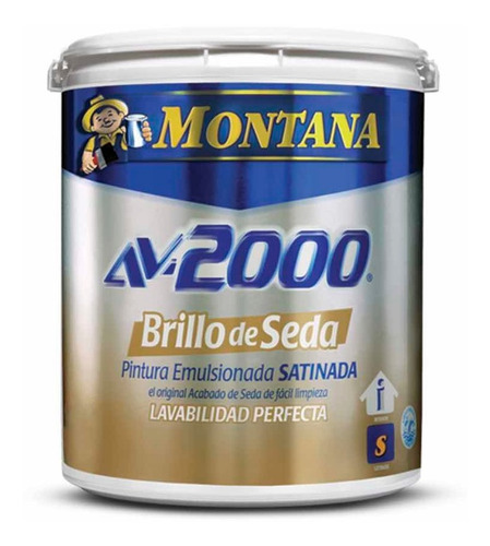 Pintura Blanco Luna Av-2000 Brillo De Seda Montana Galón