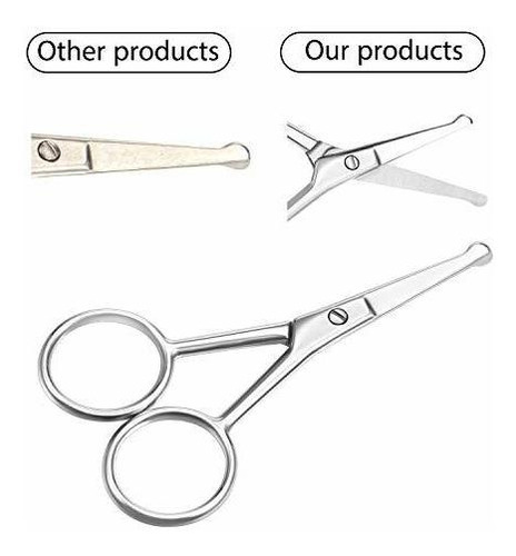 Paquete De Tijeras De Pelo Nariz Redondeada Tijeras De...