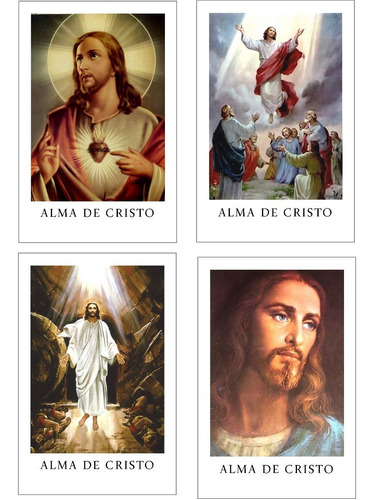El Alma De Cristo 50 Estampas Enmicadas Tarjetas Cromos