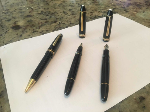 Imagen 5 de 6 de Bolígrafo, Roller Y Pluma Montblanc Meisterstuck Le Grand