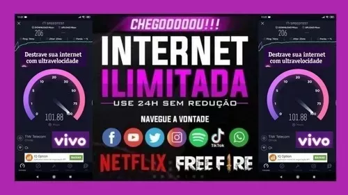 Use Internet a vontade (Ilimitada) 