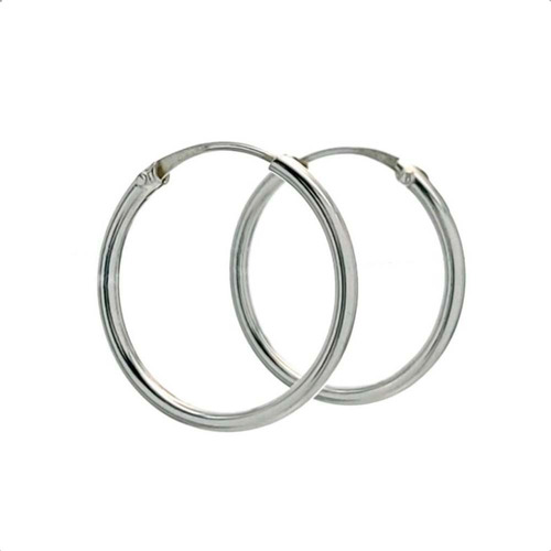 Aros Argolla Lisa 60mm Plata 925 Relojesymas 