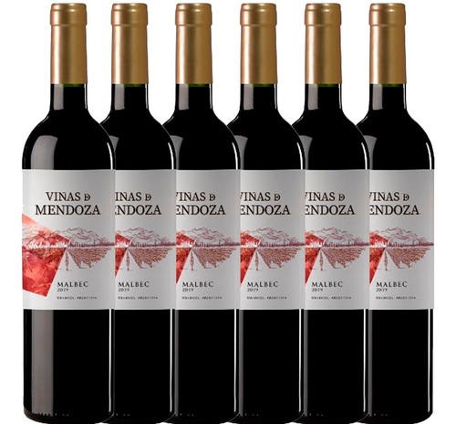 Malbec Viñas De Mendoza X 6 Unid
