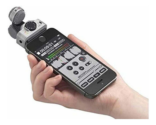 Microfone estéreo Zoom Iq7 Grey Lightning
