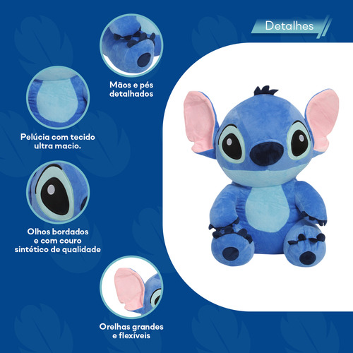 Boneco De Pelúcia Stitch 23cm Pequeno Fofinho Antialérgico