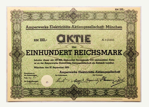 Título Alemanha De R.m.100 Reichsmark 1932 - Cod.118