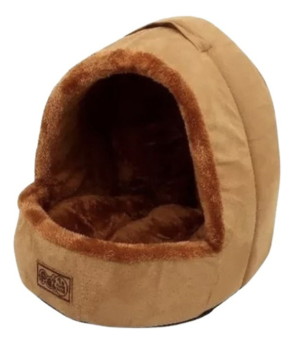 Cama Igloo Nieve Antiestres Felpa Gatos Mascotas L 50 Cms