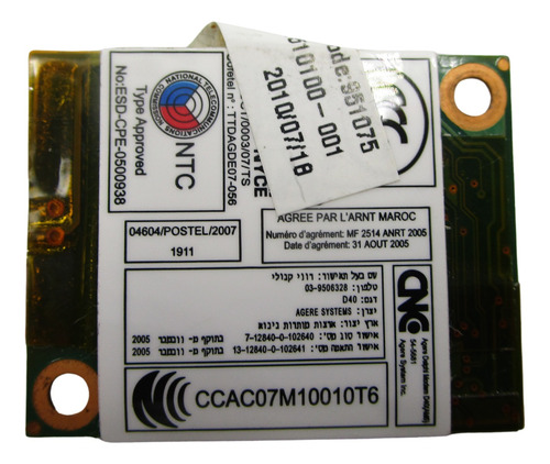 Tarjeta Modem Hp Pavilion Dv6-1359wm 506839-001 510100-001 (Usado)