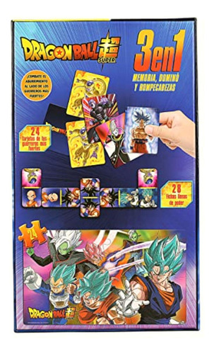 Novelty Jca-2917 Set De Juegos 3 En 1 Dragon Ball Súper