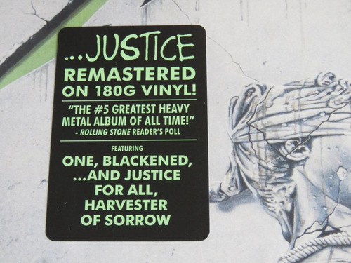 Imagem 5 de 5 de Metallica And Justice For All 2 Lp Vinil 180grm Remastered