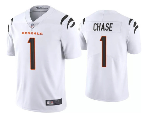 Camiseta Cincinnati Bengals Número 1 Ja'marr Chase Camiseta
