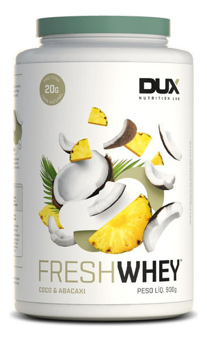 Dux Nutrition Freshwhey Coco E Abacaxi - Pote 900g Sabor Abacaxi e Coco