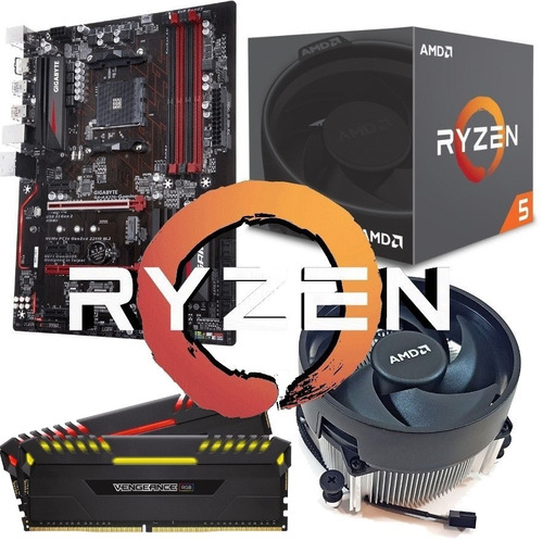 Combo Am4 Ryzen 5 2600 Ax370 Gaming 3 2x8gb 3200mhz Cuotas