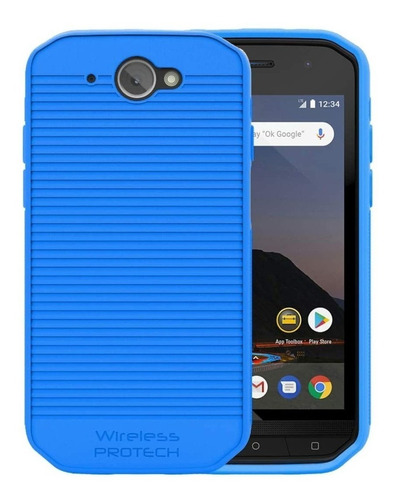 Funda De Tpu Wireless Protech Para Cat S48c - Azul