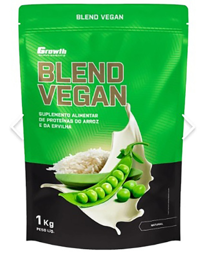 Blend Vegan 1kg (proteína Vegana) - Growth Supplements Sabor Chocolate