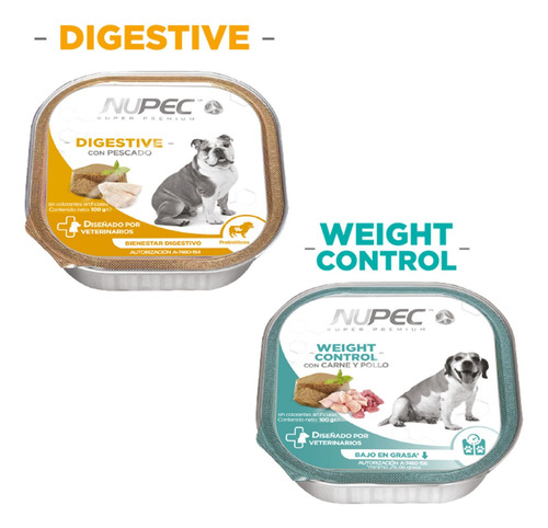 Nupec Wet Digestive & Weight Control (4 Pzas)