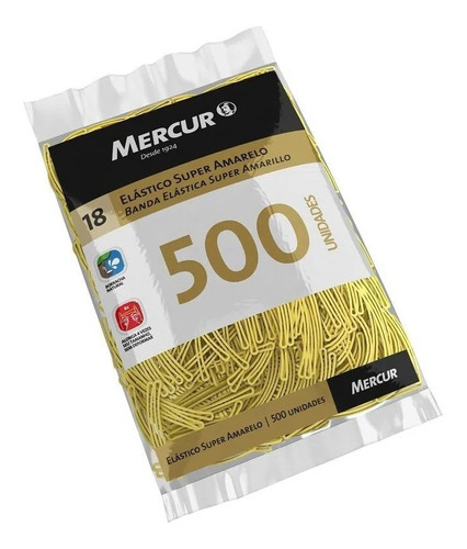 Elastico Amarelo N.18 Super 500pcs - Mercur