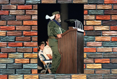 Vinilo Decorativo 40x60cm Fidel Castro Revolucion Cuba M4