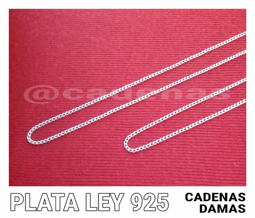 Cadena De Dama Plata Ley 925 - 100% Garantizada