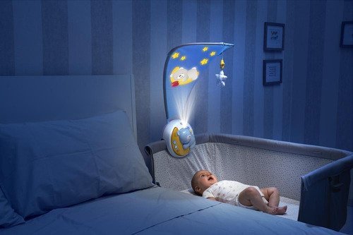 Imagen 6 de 10 de Chicco Proyector De Cuna Next2moon, Color Azul