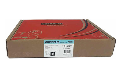 Electrodo Lincoln Gricon 29 6010 1/8