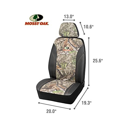 Fundas De Asiento Delanteras De Camuflaje De Roble Musgoso,