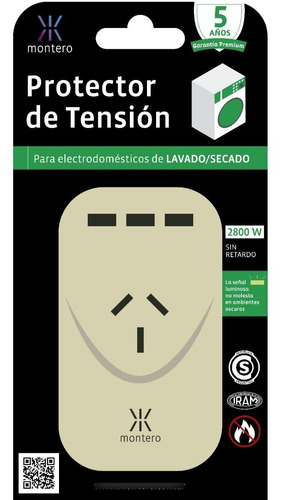 Montero - Protector De Tensión Para Electrodomésticos 