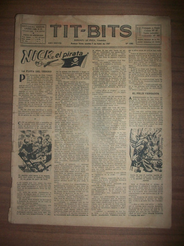 Revista Tit - Bits Nº 1980 Junio 1947 - Sin Tapas