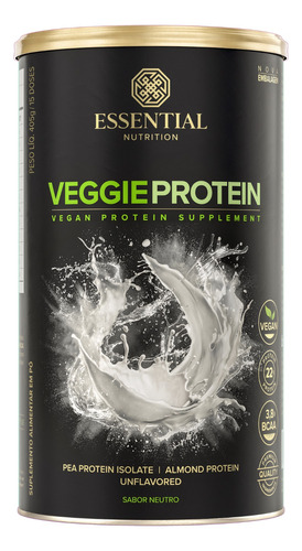 Veggie Protein Essential Sabores Proteína Vegana Em Pó