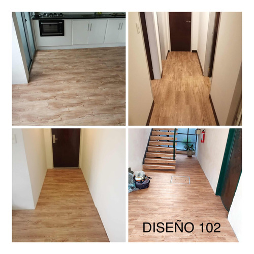 Imagen 7 de 9 de Piso Flotante Vinilico 2.3 Mm Tabla De Pegar 5 Años Garantia