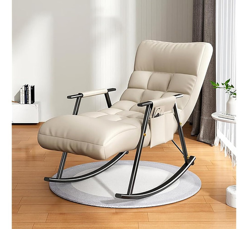 Bokawenluo Accent Chair Mecedora Con Soporte Para Teléfono, 