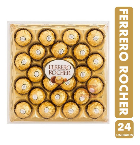 Ferrero Rocher En Caja Acrilica (caja Con 24 Unidades)