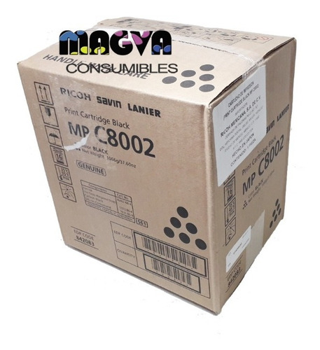 Toner Mp C8002 Ricoh Negro Original C6502 Edp 842083 Nuevo