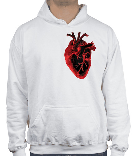 Sudadera De Corazón Rojo Estampado Heart To Heart