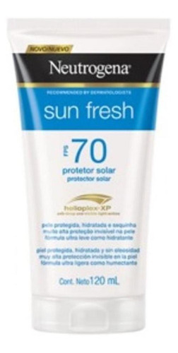 Protetor Solar Sun Fresh Fps70 120ml Neutrogena