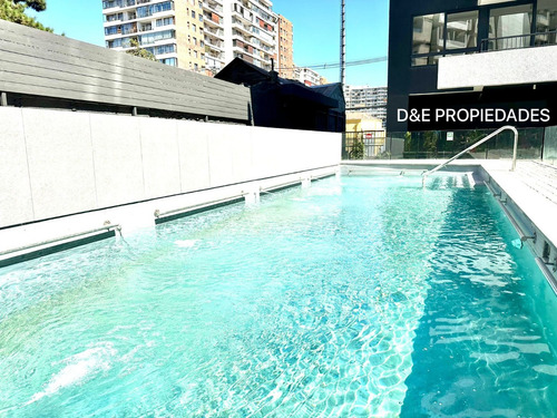 Moderno Dpto. Nuevo 1d+1b Con Amenities A Pasos Del Metro.