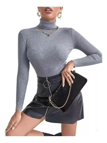 Pack 3 Sweater Beatle Cuello Alto Doble Lanilla