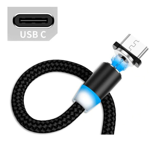 Cable Cargador Magnetico Micro Usb Y Usb Tipo C