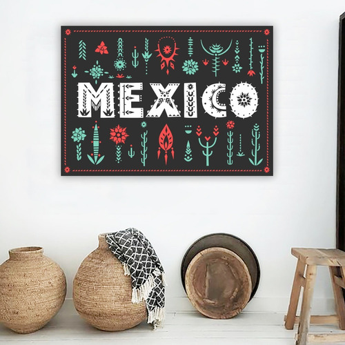 Cuadros Arte Mexicano Para Hoteles Hostales Airbnb Lienzo Ca