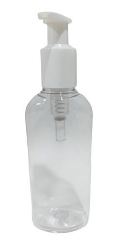 100 Envase Transparente Plastico 125 Ml Pet Oval Dosificador