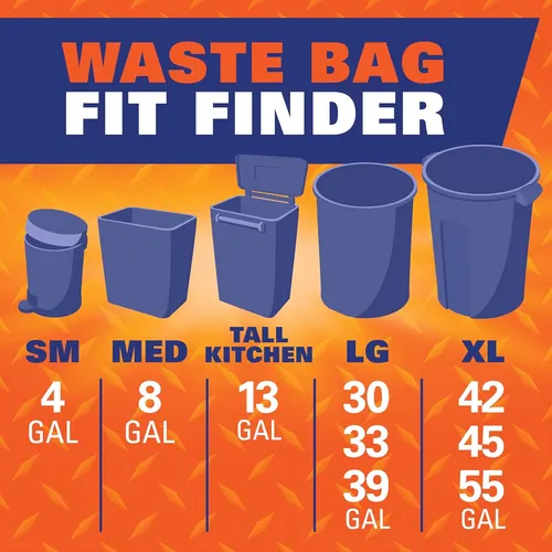 Bolsas De Basura Grandes Multiusos Hefty Easy Flaps, Sin ...
