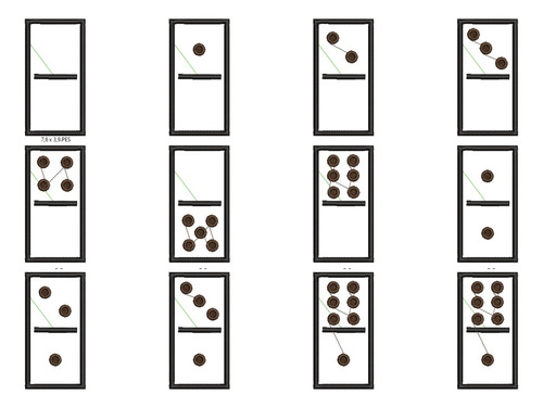 Matrices P/ Maquinas De Bordar Juegos Didacticos / Domino