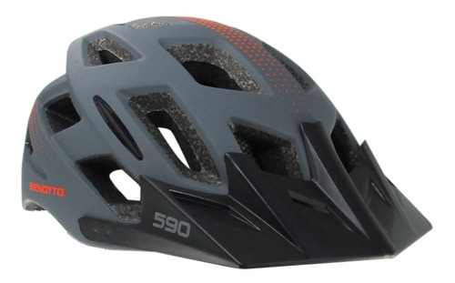 Casco De Bicicleta Benotto Hb3-2 Con Luz Trasera