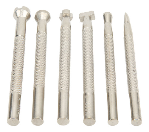 Herramientas De Estampado De Cuero De Acero Inox. 6 Uds.